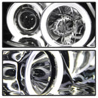 Spyder BMW E90 3-Series 06-08 Projector LED Halo Amber Reflector Rplc Bulb Chrm PRO-YD-BMWE9005-AM-C