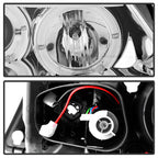 Spyder BMW E90 3-Series 06-08 Projector LED Halo Amber Reflector Rplc Bulb Chrm PRO-YD-BMWE9005-AM-C
