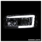 Spyder GMC Sierra 1500/2500/3500 99-06 V2 Projector Headlights - DRL - Chrome PRO-YD-CDE00V2-LB-C