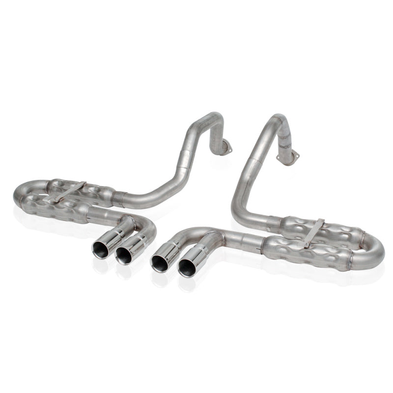 Stainless Works 1997-04 Corvette C5 2-1/2in Axleback Quad Rolled Edge Tips Stainless Works Catback