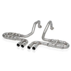 Stainless Works 1997-04 Corvette C5 2-1/2in Axleback Quad Rolled Edge Tips Stainless Works Catback