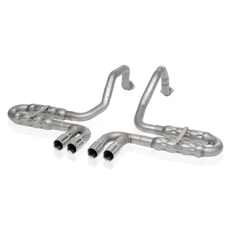 Stainless Works 1997-04 Corvette C5 2-1/2in Axleback Quad Rolled Edge Tips Stainless Works Catback