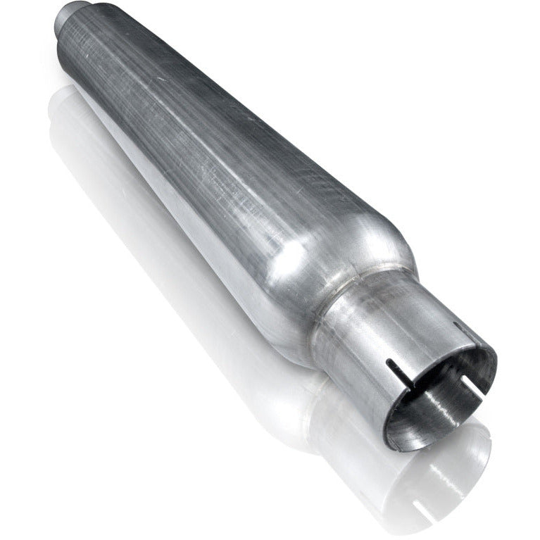 Stainless Works 2.25in SMOOTH TUBE MUFFLER (MILL FINISH) Stainless Works Muffler