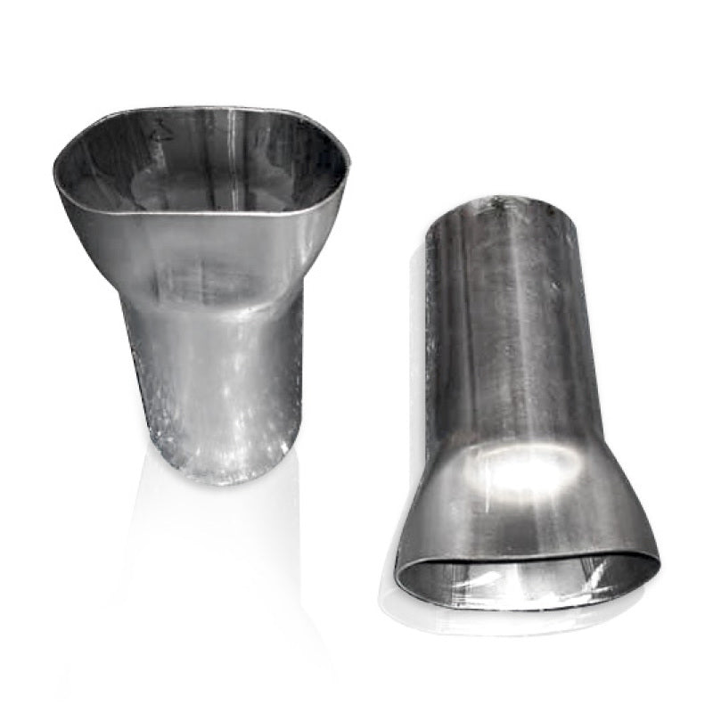 Stainless Works 2 Way Collector - 1 3/4in Inlets 2 1/2in Single Outlet Stainless Works Exhaust Collector
