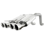 Stainless Works 2006-13 Corvette C6ZO6/ZR1 3in Axleback Chambered Mufflers Quad 4in Rolled Edge Tips Stainless Works Catback