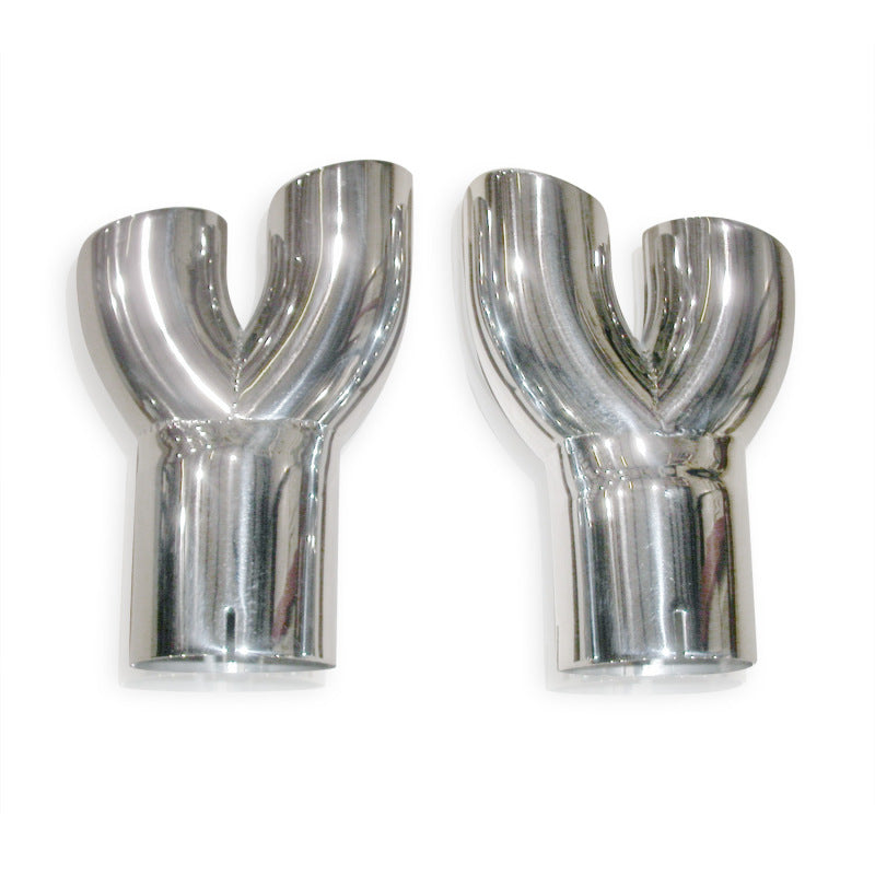 Stainless Works 2010+ Camaro Y-Tips for factory ground effects Stainless Works Tips