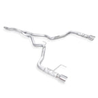 Stainless Works 2015-16 Mustang 2-1/2in Catback Retro Chambered Mufflers Factory Connection