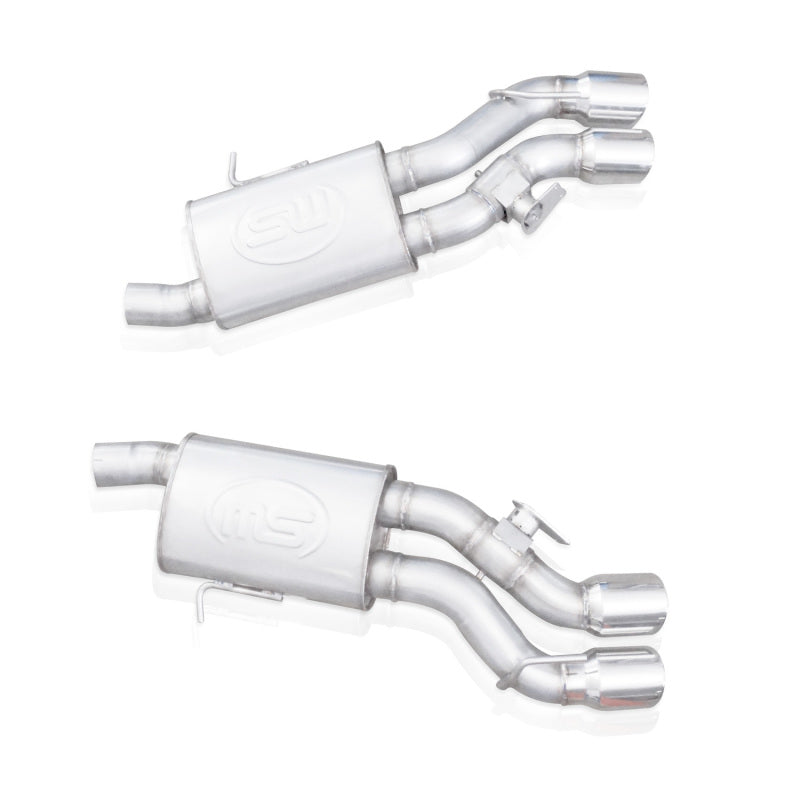 Stainless Works 2016-18 Cadillac CTS-V Sedan Axle Back System Dual-Mode Turbo Mufflers 4in Tips