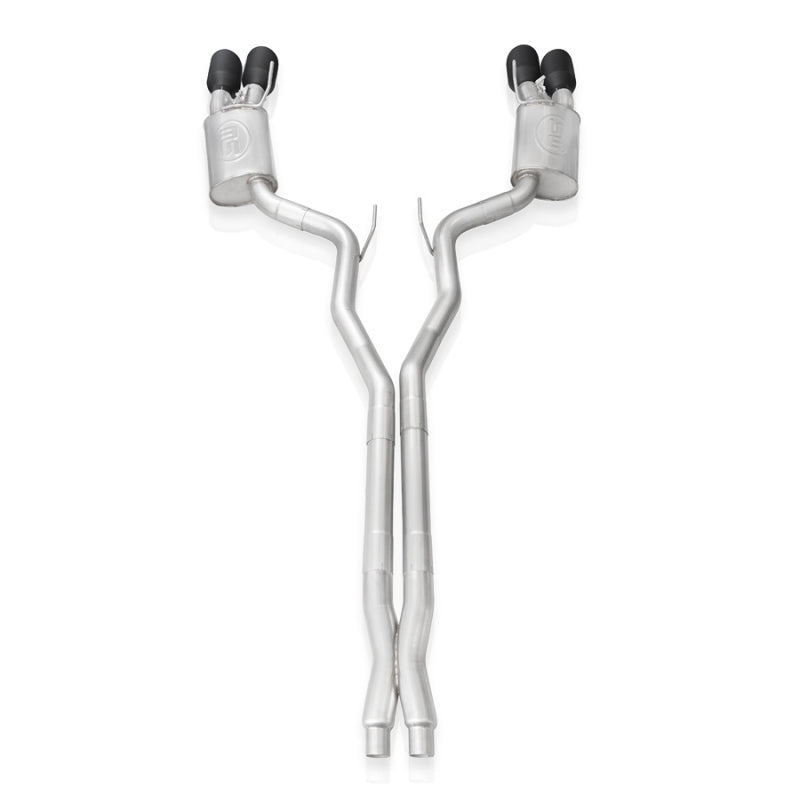 Stainless Works 2020 Ford GT500 Legend Catback X-Pipe Exhaust Factory Connect - Black Tips Stainless Works Catback