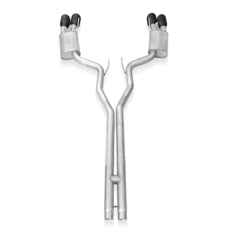 Stainless Works 2020 Ford GT500 Redline Catback H-Pipe Exhaust Factory Connect - Black Tips Stainless Works Catback