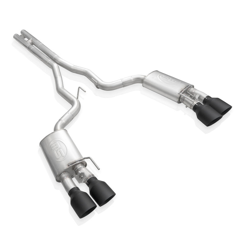 Stainless Works 2020 Ford GT500 Redline Catback H-Pipe Exhaust Factory Connect - Black Tips Stainless Works Catback