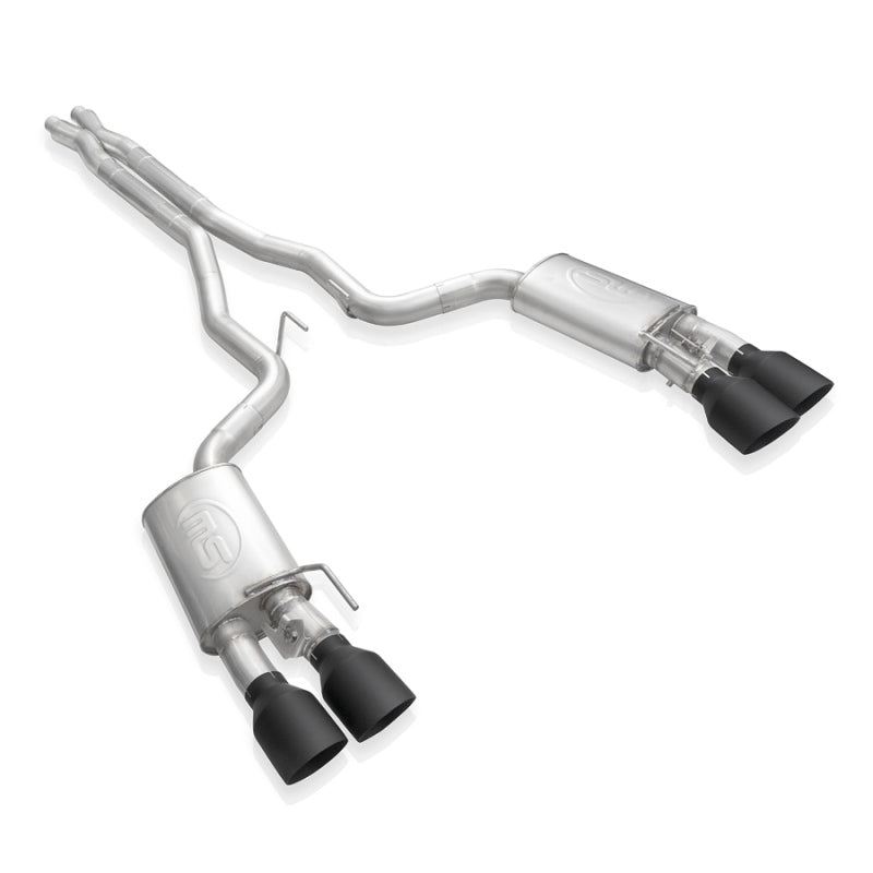 Stainless Works 2020 Ford GT500 Redline Catback X-Pipe Exhaust Factory Connect - Black Tips Stainless Works Catback