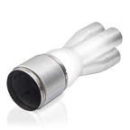 Stainless Works 3.5in OD 4.25in Body 5in Length Race Muffler Stainless Works Muffler