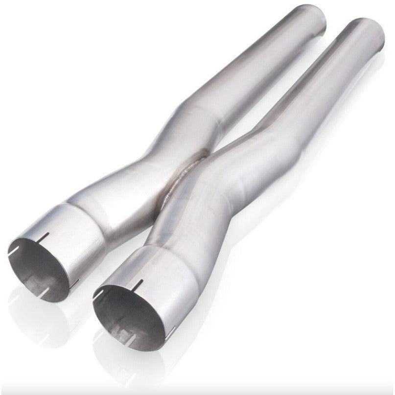 Stainless Works 3in X-Pipe (Parallel) w/ 4.125in Center-to-Center - 3in ID Expanded Inlets Stainless Works Headers & Manifolds