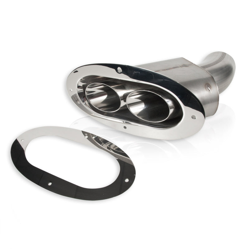 Stainless Works Angled-Oval Through-Body Tip With Tubes Stainless Works Tips