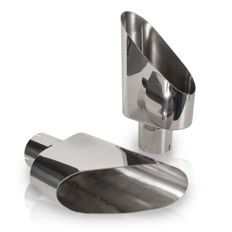 Stainless Works Big Oval Truck Side Tips -3in Stainless Works Tips