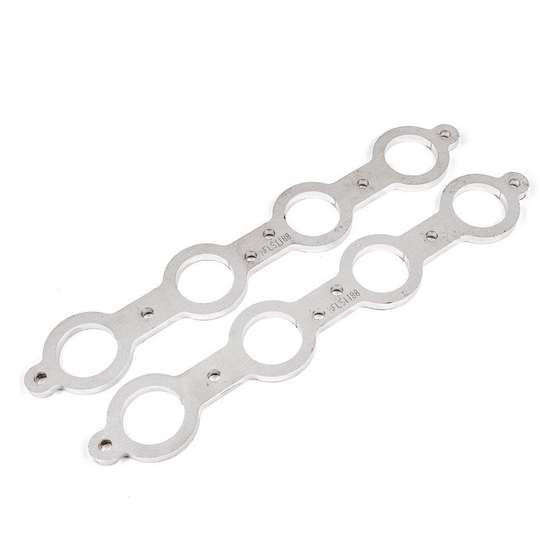 Stainless Works Chevrolet LS1/LS6 Round Port Header 304SS Exhaust Flanges 1-3/4in Primaries Stainless Works Flanges