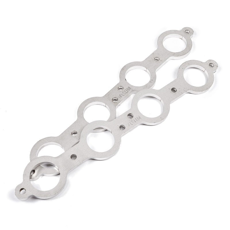 Stainless Works Chevrolet LS1/LS6 Round Port Header 304SS Exhaust Flanges 1-3/4in Primaries Stainless Works Flanges