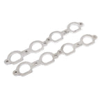 Stainless Works Chevrolet LS7 D-Port Shaped Header 304SS Exhaust Flanges 1-7/8in Primaries Stainless Works Flanges