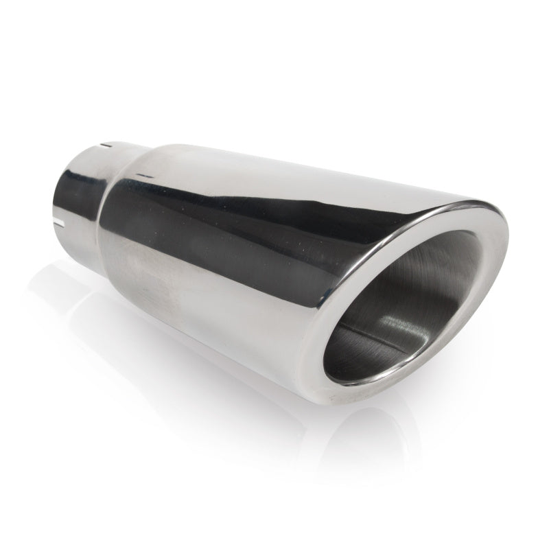 Stainless Works Double Wall Slash Cut Exhaust Tip - 4in Body 2 1/2in ID Stainless Works Tips