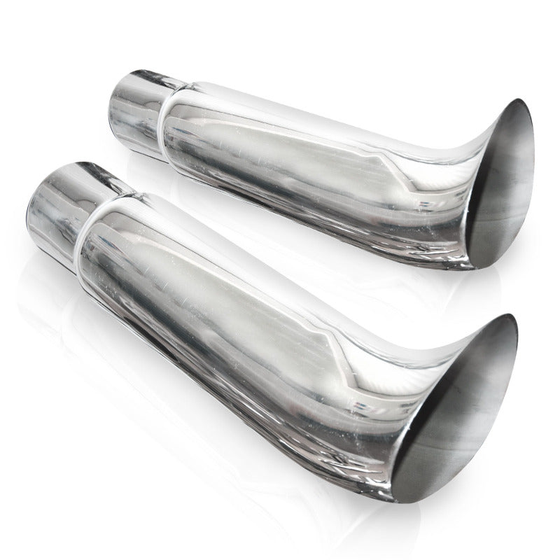 Stainless Works Elf Ear Exhaust Tips 2in Body 2in ID Inlet Stainless Works Tips