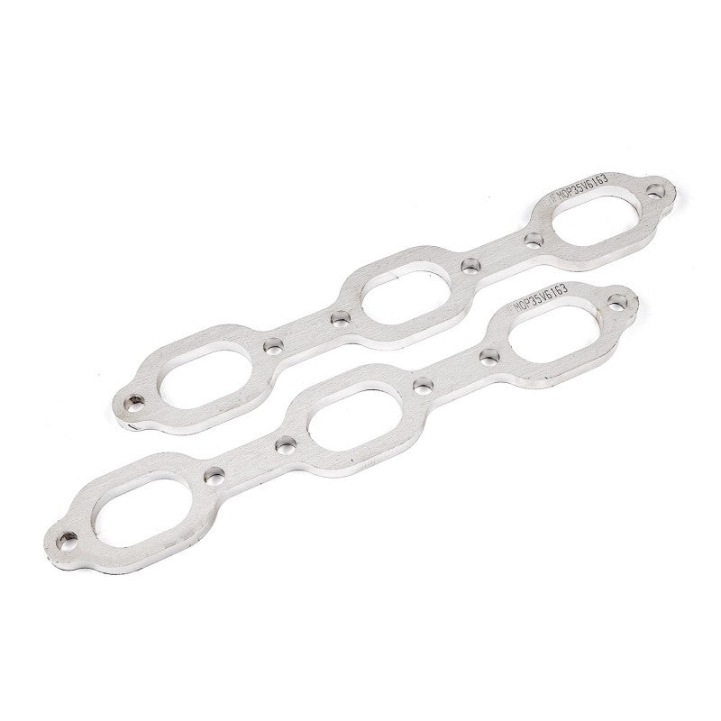 Stainless Works Mopar 3.5L V6 Flat Oval Port Header 304SS Exhaust Flanges 1-5/8in Primaries Stainless Works Flanges