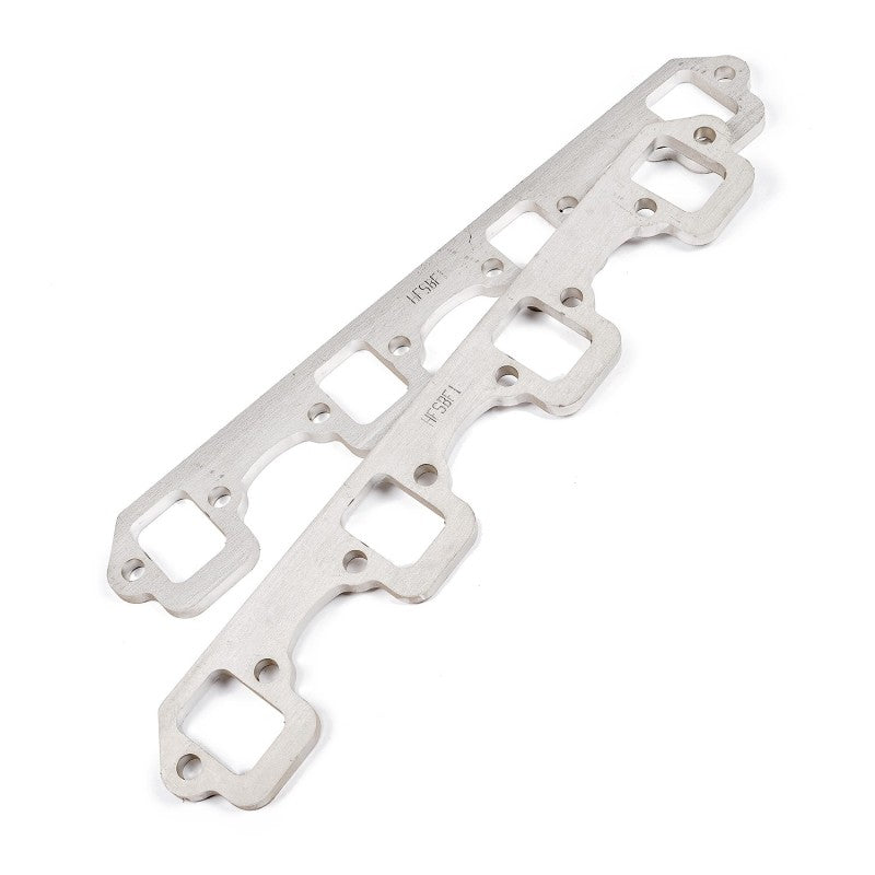 Stainless Works SBF Stock Rectangular Shaped Port 304SS Exhaust Flanges 1-3/4in Primaries (2in BP) Stainless Works Flanges