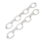 Stainless Works SBF Victor Senior Heads Square Port Header 304SS Exhaust Flanges 1-7/8in Primaries Stainless Works Flanges