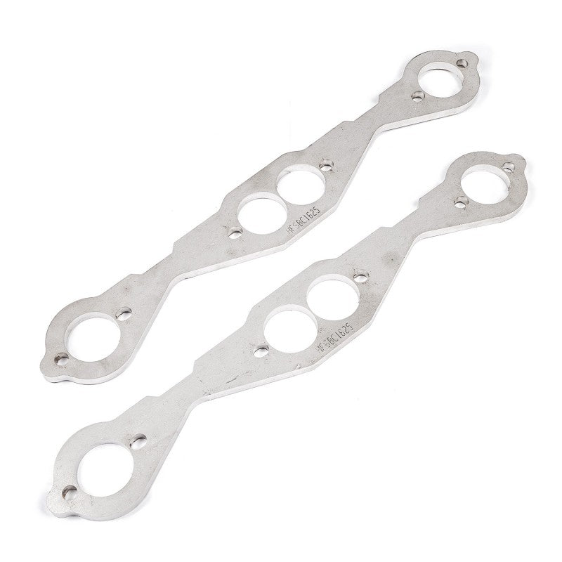 Stainless Works Small Block Chevy Round Port Header 304SS Exhaust Flanges 1-5/8in Primaries Stainless Works Flanges