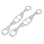 Stainless Works Small Block Chevy Squared Oval Port Header 304SS Exhaust Flanges 1-7/8in Primaries Stainless Works Flanges