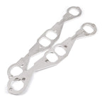 Stainless Works Small Block Chevy Squared Oval Port Header 304SS Exhaust Flanges 1-7/8in Primaries Stainless Works Flanges
