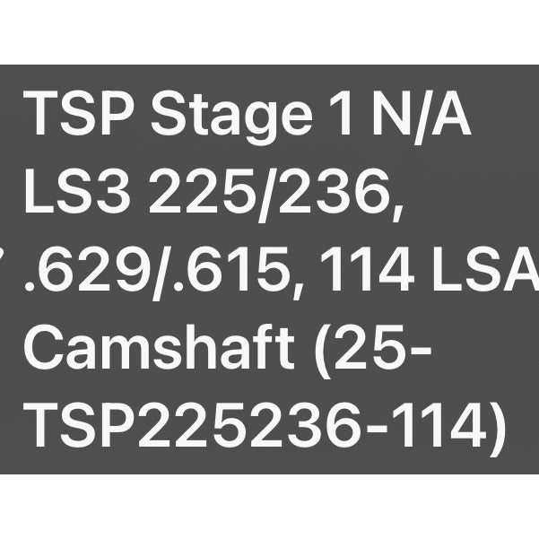 Texas Speed Dual Spring Cam Package for Rectangular Port Heads (LS3/L92/LSA/L76) Texas Speed
