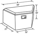 Tradesman Aluminum Trailer Tongue Storage Box (16in.) - Black