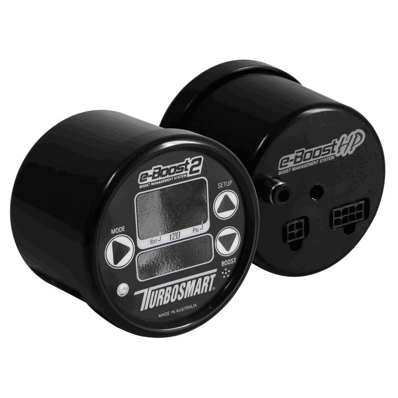 Turbosmart eBoost2 HP - 60mm Black Face/Black Bezel 120psi Boost Controller w/ 4 Port Solenoid Turbosmart Boost Controllers