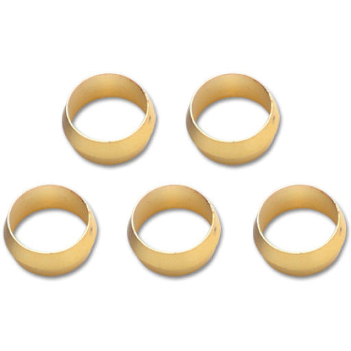 Vibrant 1/4in Brass Olive Inserts - 5pk Vibrant Fittings