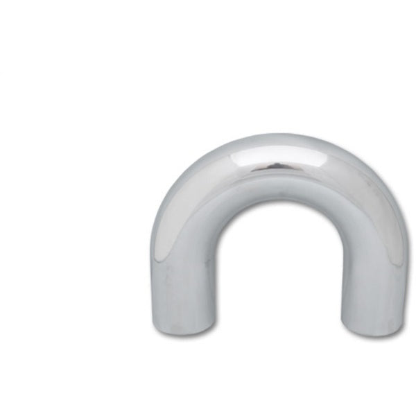 Vibrant 1.5in O.D. Universal Aluminum Tubing (180 degree Bend) - Polished Vibrant Aluminum Tubing