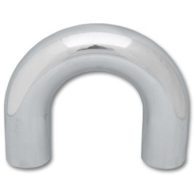 Vibrant 1.5in O.D. Universal Aluminum Tubing (180 degree Bend) - Polished Vibrant Aluminum Tubing