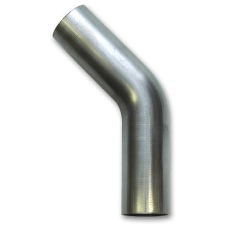 Vibrant 1.75in O.D. T304 SS 45 deg Mandrel Bend 6in x 6in leg lengths (1.75in Centerline Radius) Vibrant Steel Tubing