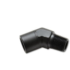 Vibrant 1/8in NPT Female to Male 45 Degree Pipe Adapter Fitting Vibrant Fittings