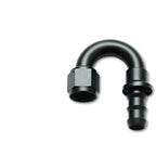 Vibrant -10AN Push-On 180 Deg Hose End Fitting - Aluminum Vibrant Fittings