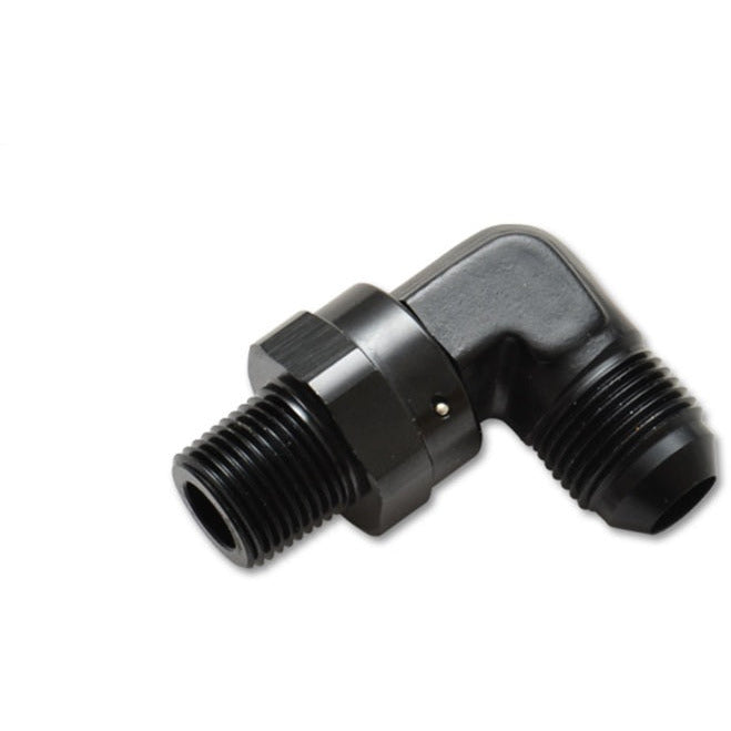 Vibrant -10AN to 3/8in NPT Male Swivel 90 Degree Adapter Fitting Vibrant Fittings