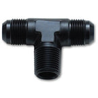 Vibrant -10AN x 1/2in NPT Flare to Pipe Tee Adapter Fitting - Aluminum Vibrant Fittings