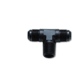 Vibrant -10AN x 1/2in NPT Flare to Pipe Tee Adapter Fitting - Aluminum Vibrant Fittings