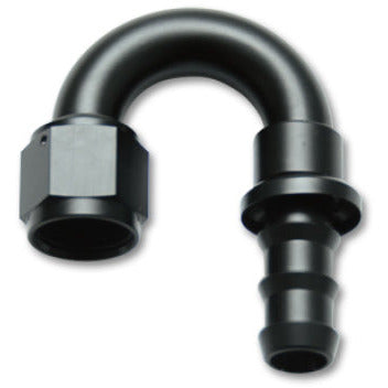 Vibrant -12AN Push-On 180 Deg Hose End Fitting - Aluminum Vibrant Fittings