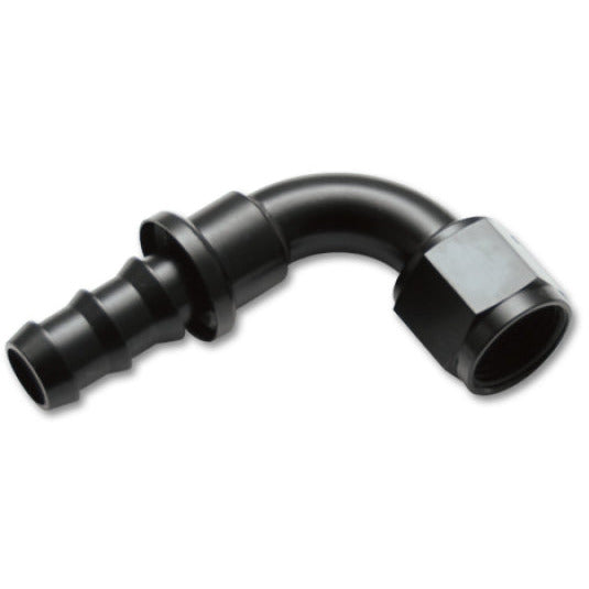Vibrant -12AN Push-On 90 Deg Hose End Fitting - Aluminum Vibrant Fittings