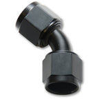 Vibrant -12AN X -12AN Female Flare Swivel 45 Deg Fitting (AN To AN) -Anodized Black Only Vibrant Fittings
