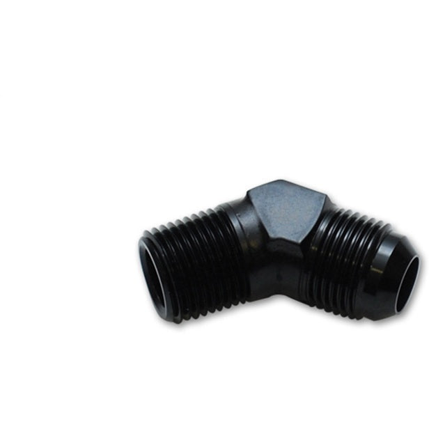 Vibrant -16AN to 1in NPT 45 Degree Elbow Adapter Fitting Vibrant Fittings
