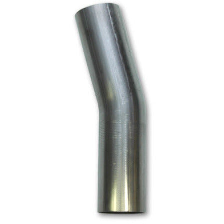 Vibrant 2.25in O.D. T304 SS 15 deg Mandrel Bend 5in x 5in leg lengths (3.375in Centerline Radius) Vibrant Steel Tubing