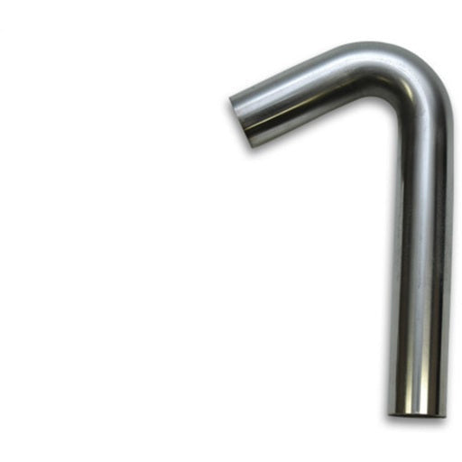 Vibrant 2.5in O.D. T304 SS 120 deg Mandrel Bend 4in x 12in leg lengths (3.5in Centerline Radius) Vibrant Steel Tubing