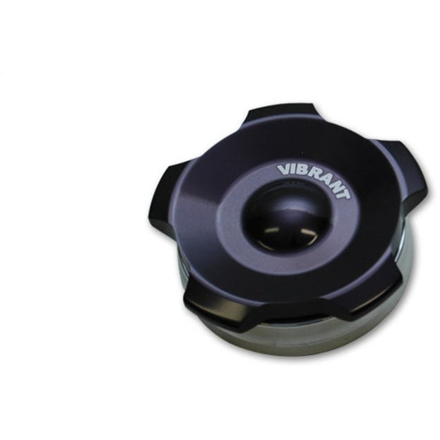 Vibrant 2.75in OD Aluminum Weld Bungs w/ Anodized Black Aluminum Threaded Cap (incl. O-Ring) Vibrant Bungs